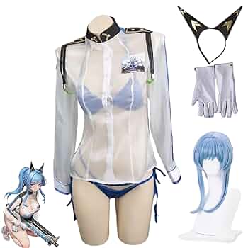 Amazon.co.jp: 勝利の女神 NIKKE ヘルム コスプレ衣装 水着 髪